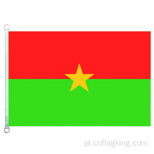 Flaga Burkina Faso 100% poliester 90*150 cm baner Burkina Faso